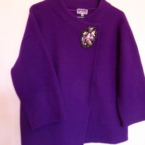Purple Jacket by JM Collection - Medium